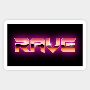 Rave retro style Sticker